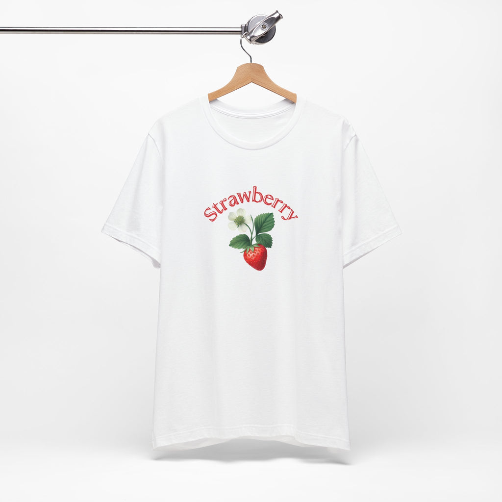 Strawberry Botanical Tee — Vintage Fruit Graphic T-Shirt