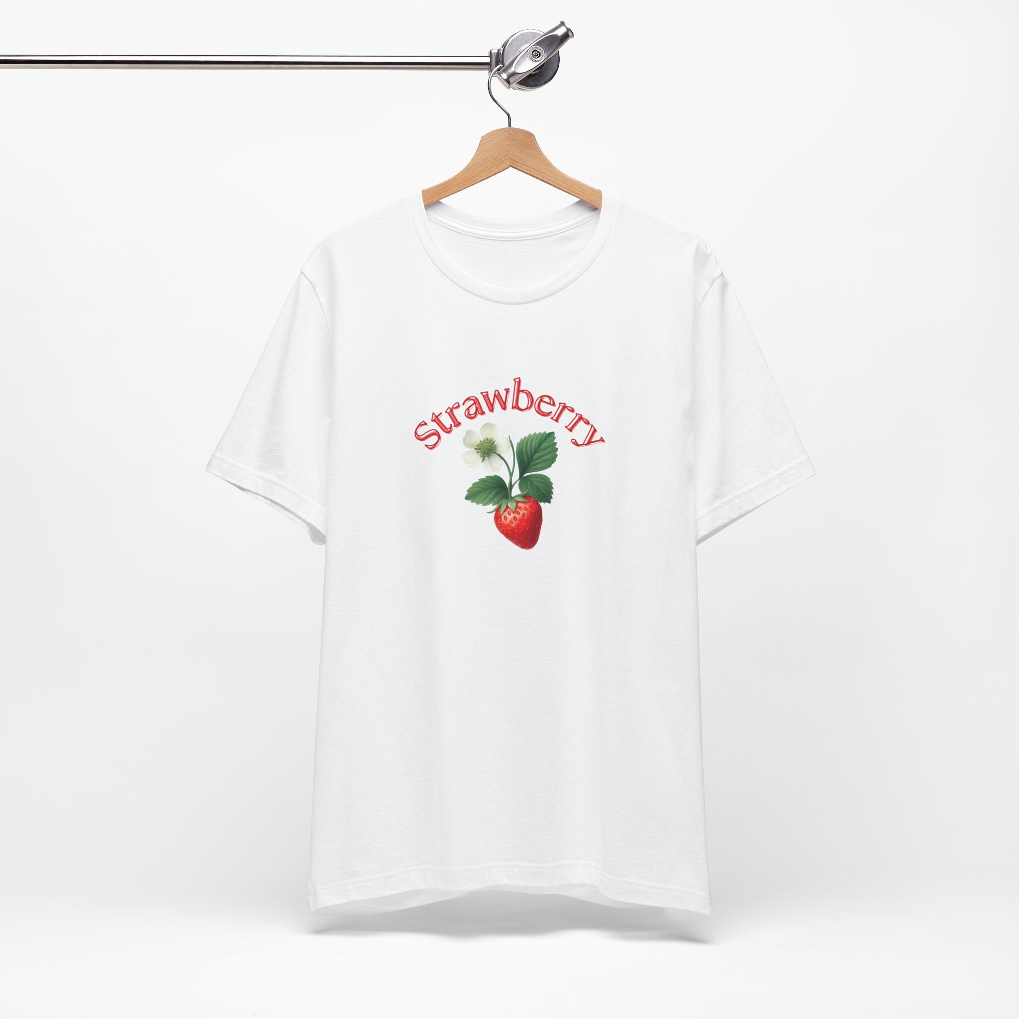 Strawberry Botanical Tee — Vintage Fruit Graphic T-Shirt