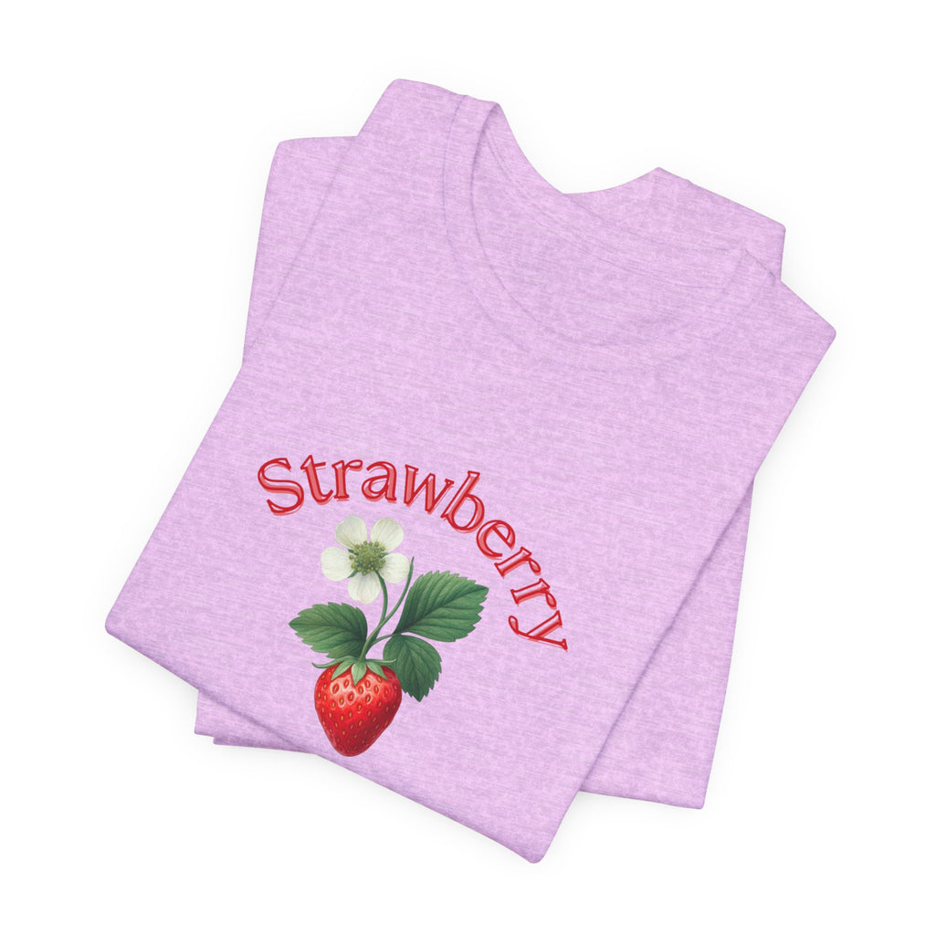 Strawberry Botanical Tee — Vintage Fruit Graphic T-Shirt
