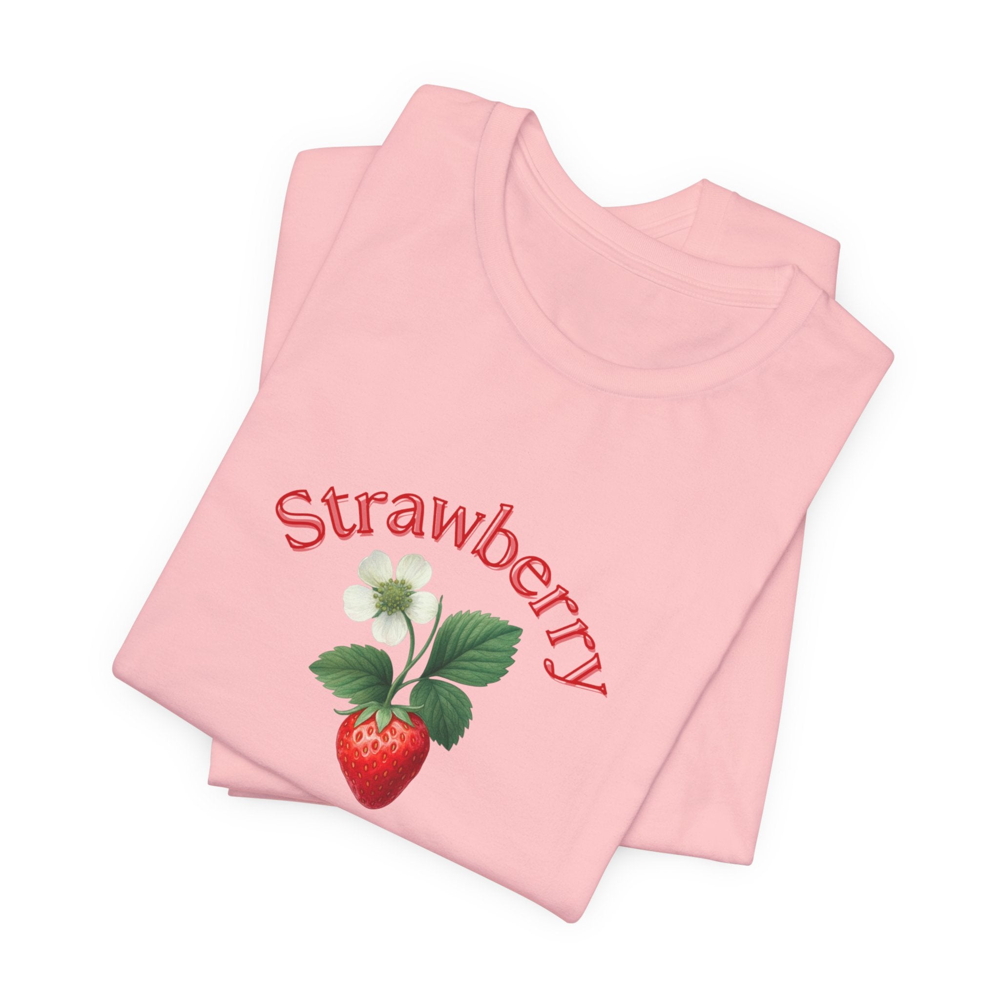 Strawberry Botanical Tee — Vintage Fruit Graphic T-Shirt