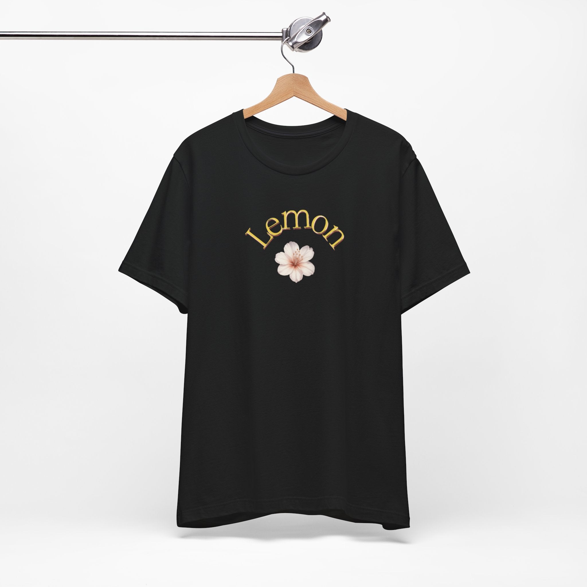 Lemon Floral Tee — Vintage Citrus Graphic Short Sleeve Shirt