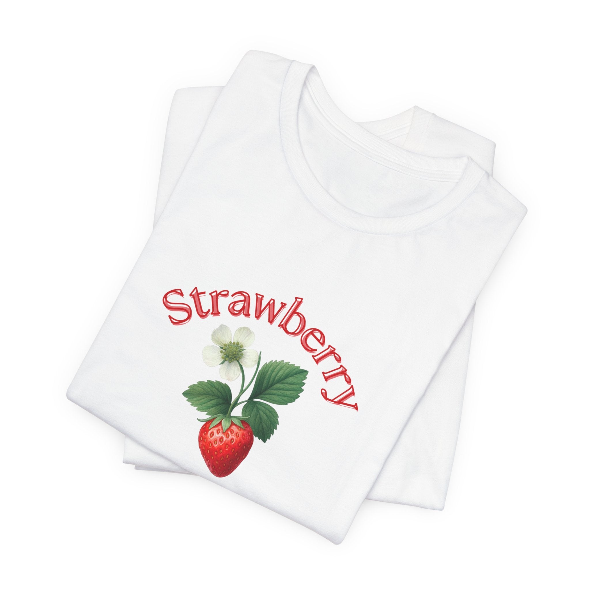 Strawberry Botanical Tee — Vintage Fruit Graphic T-Shirt