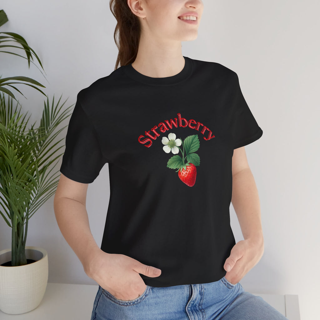 Strawberry Botanical Tee — Vintage Fruit Graphic T-Shirt