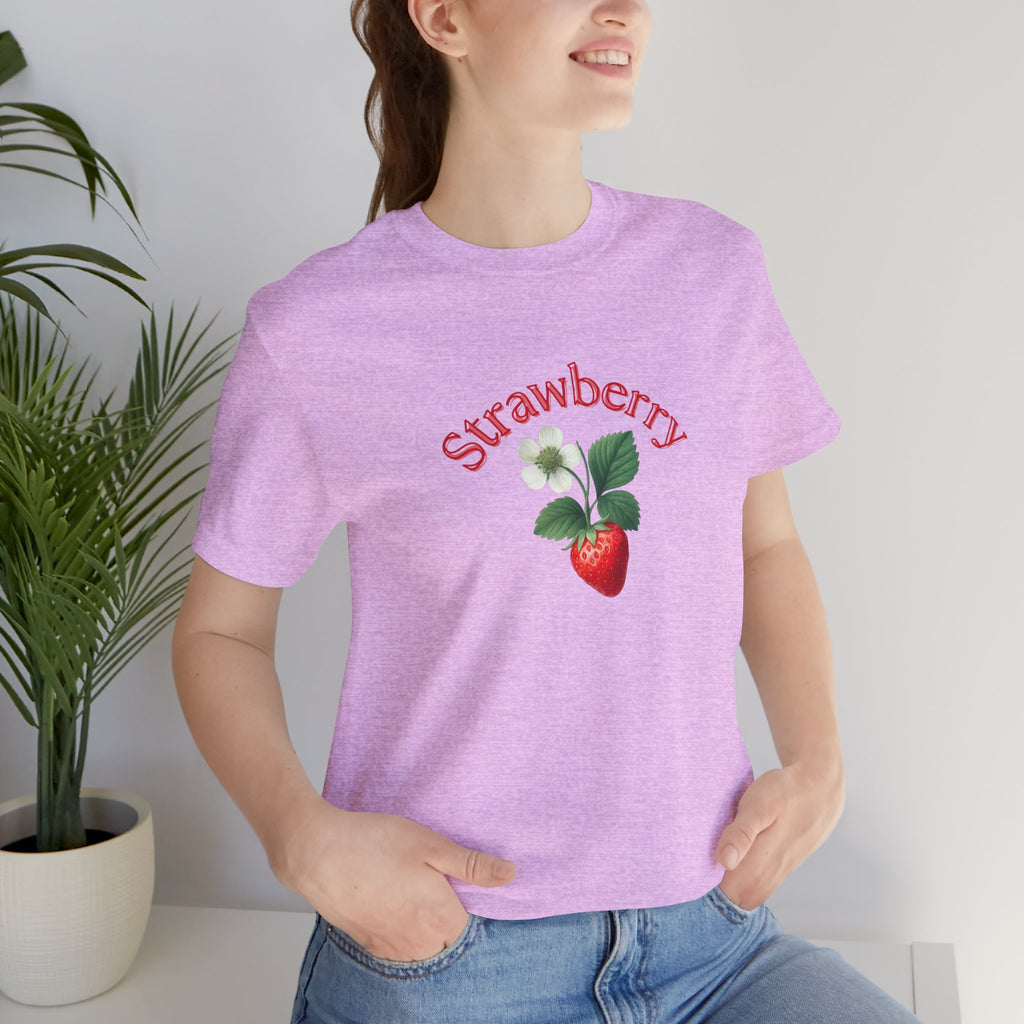 Strawberry Botanical Tee — Vintage Fruit Graphic T-Shirt