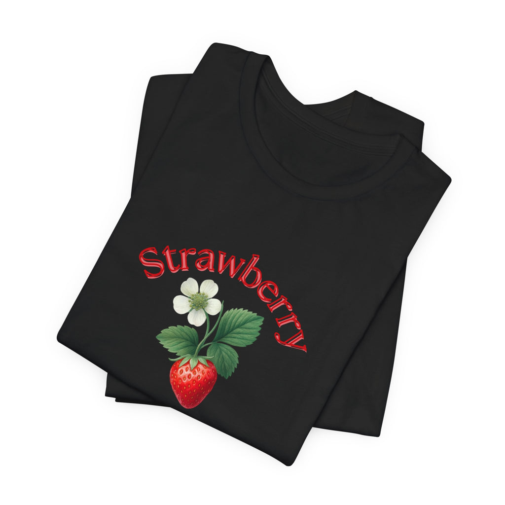 Strawberry Botanical Tee — Vintage Fruit Graphic T-Shirt