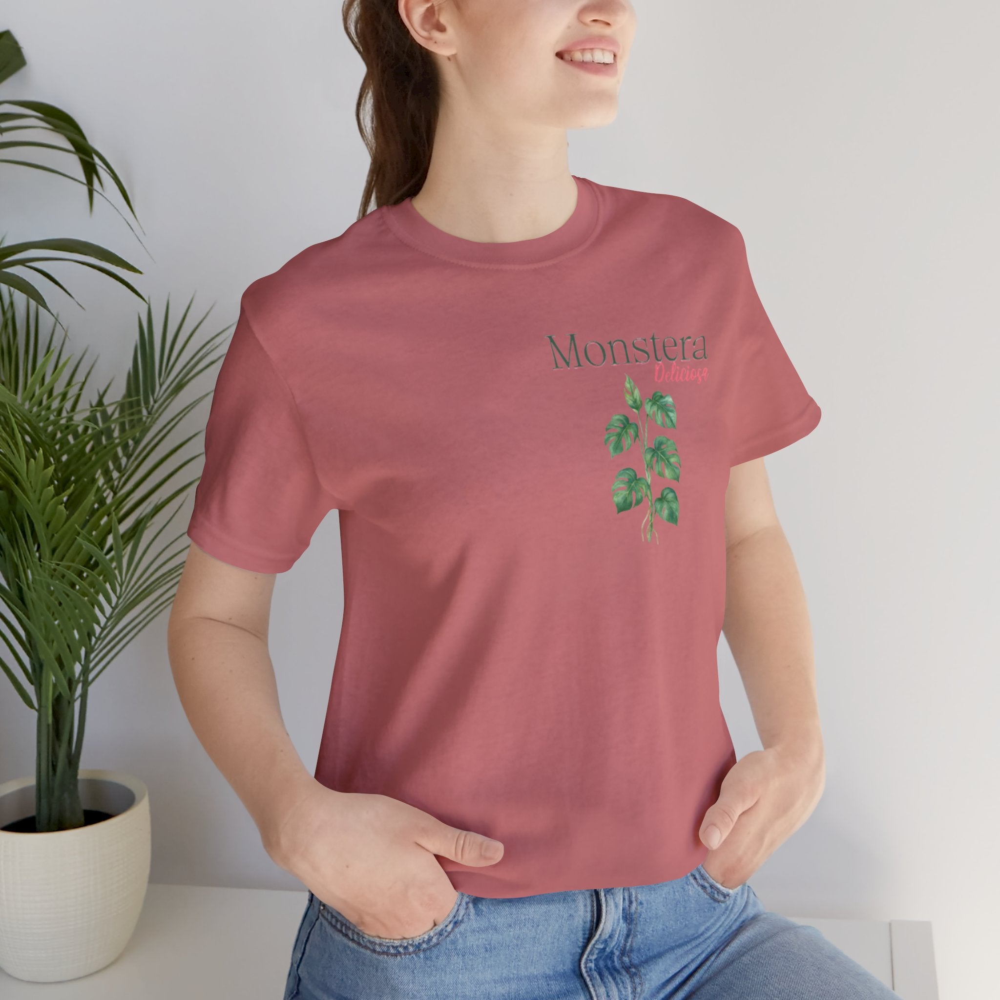 T-Shirt — Monstera Deliciosa Plant Graphic Tee (Botanical Aesthetic)