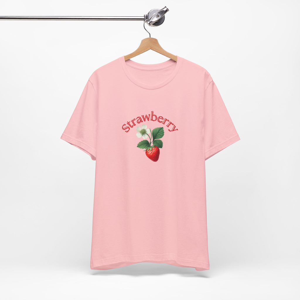 Strawberry Botanical Tee — Vintage Fruit Graphic T-Shirt