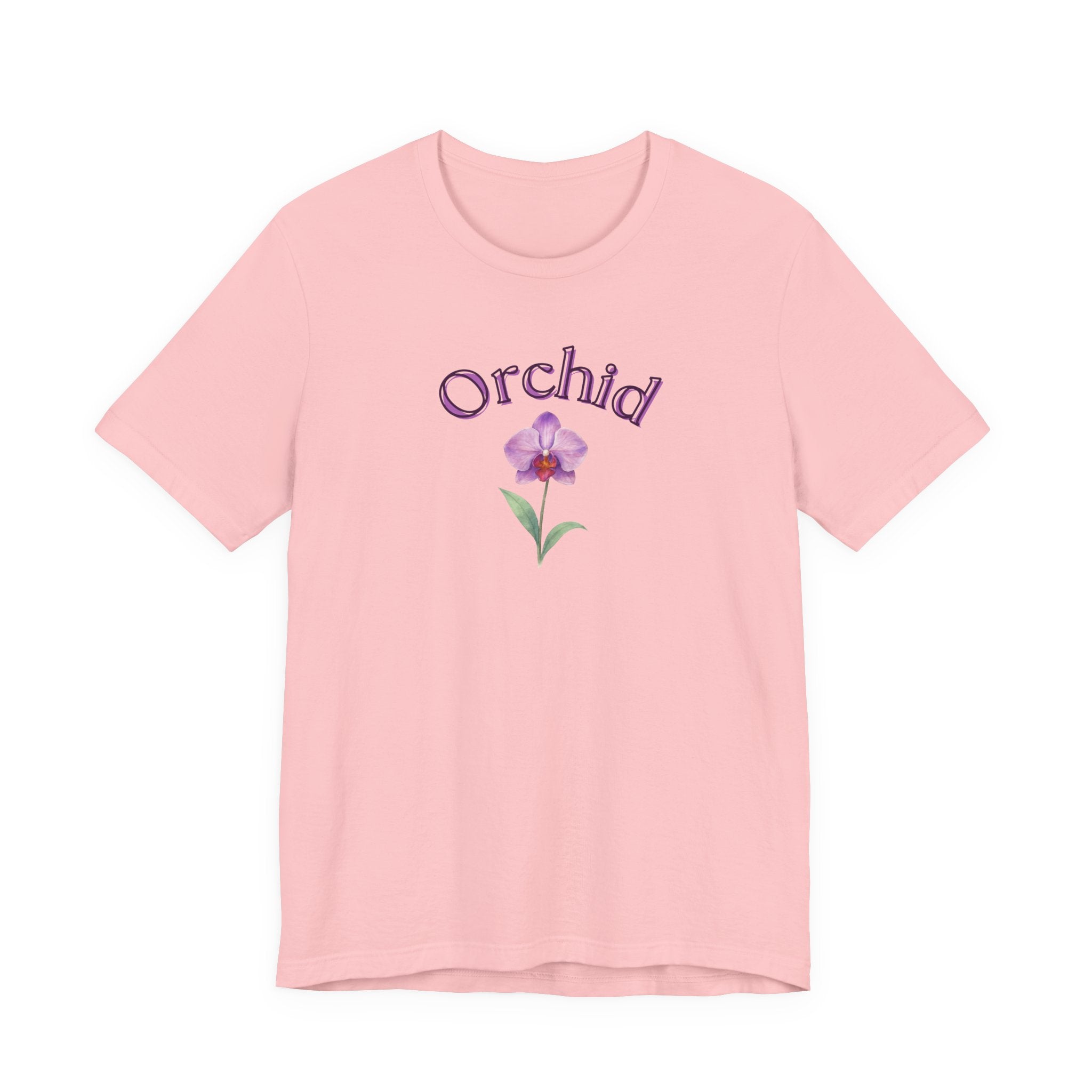 Orchid Floral Tee – Botanical Purple Orchid Illustration Shirt