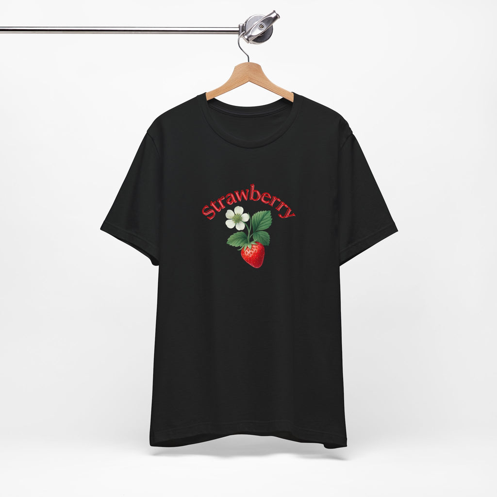 Strawberry Botanical Tee — Vintage Fruit Graphic T-Shirt