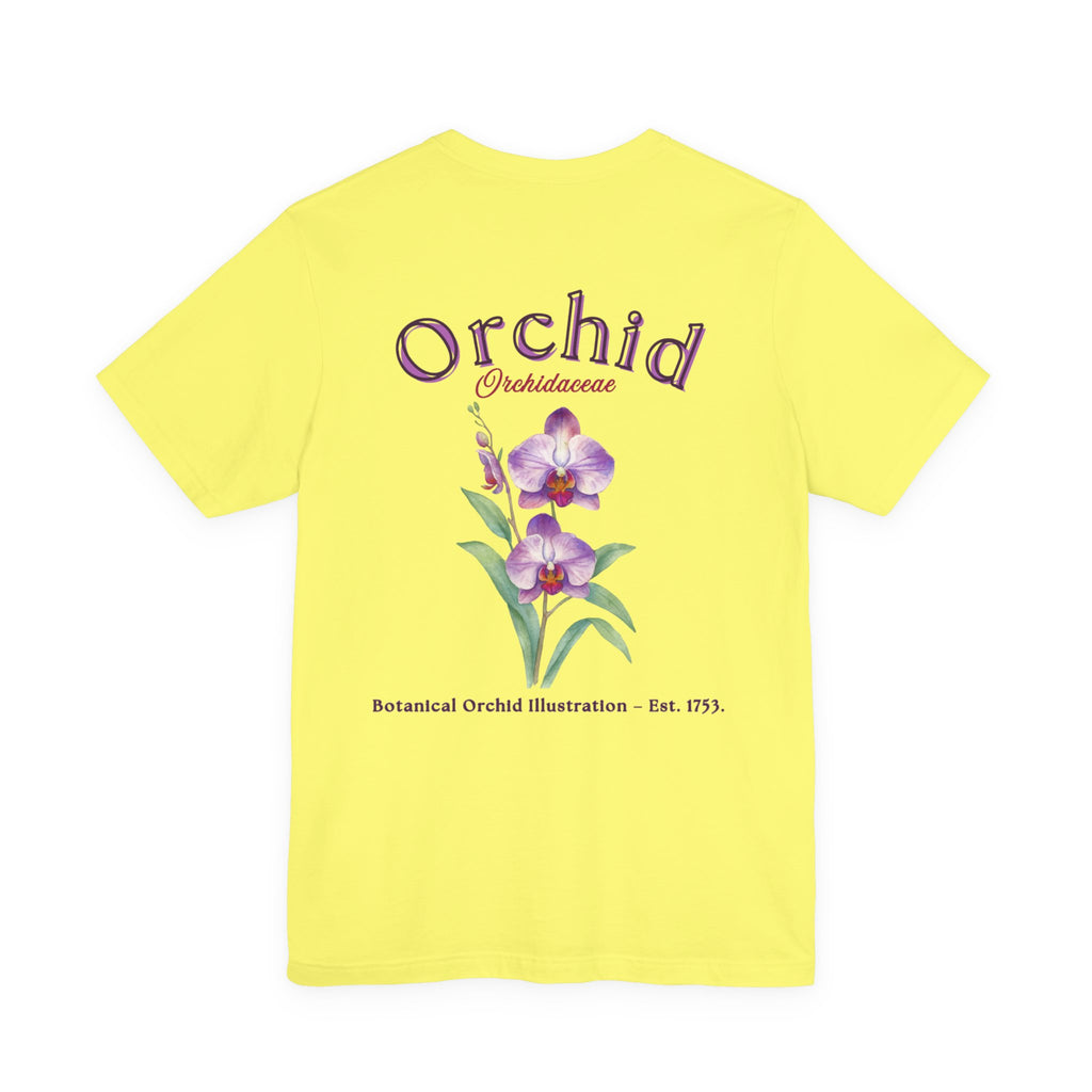 Orchid Floral Tee – Botanical Purple Orchid Illustration Shirt
