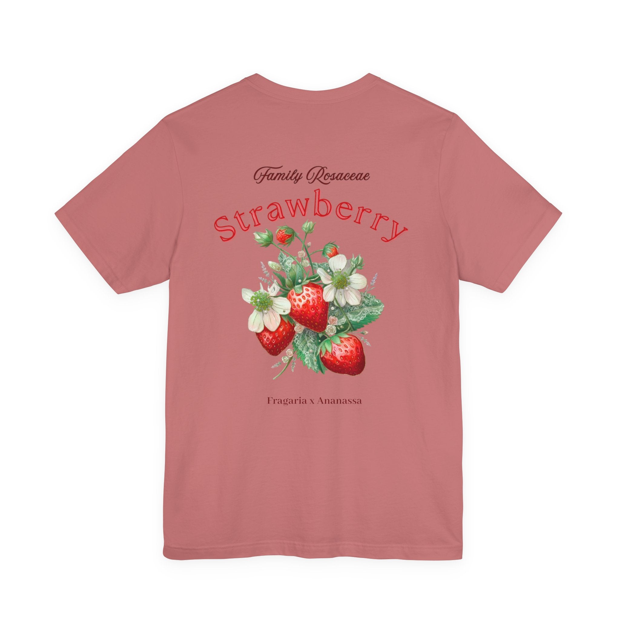 Strawberry Botanical Tee — Vintage Fruit Graphic T-Shirt