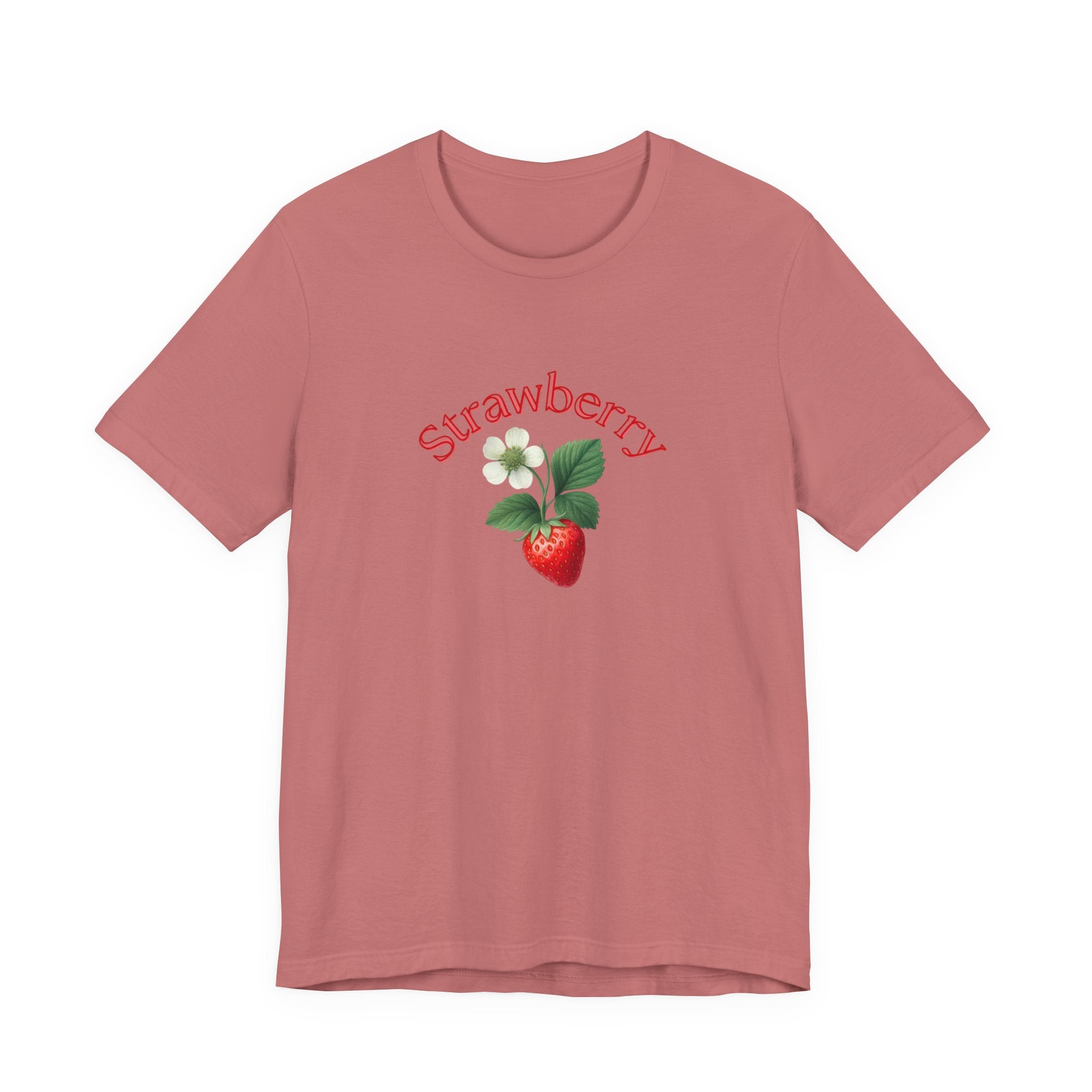 Strawberry Botanical Tee — Vintage Fruit Graphic T-Shirt