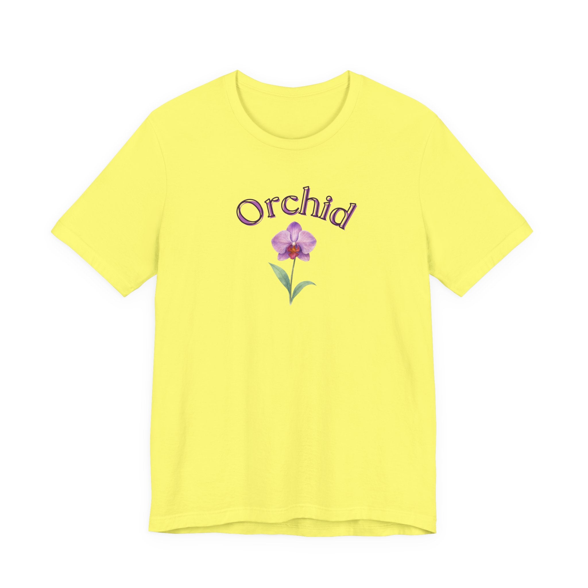 Orchid Floral Tee – Botanical Purple Orchid Illustration Shirt